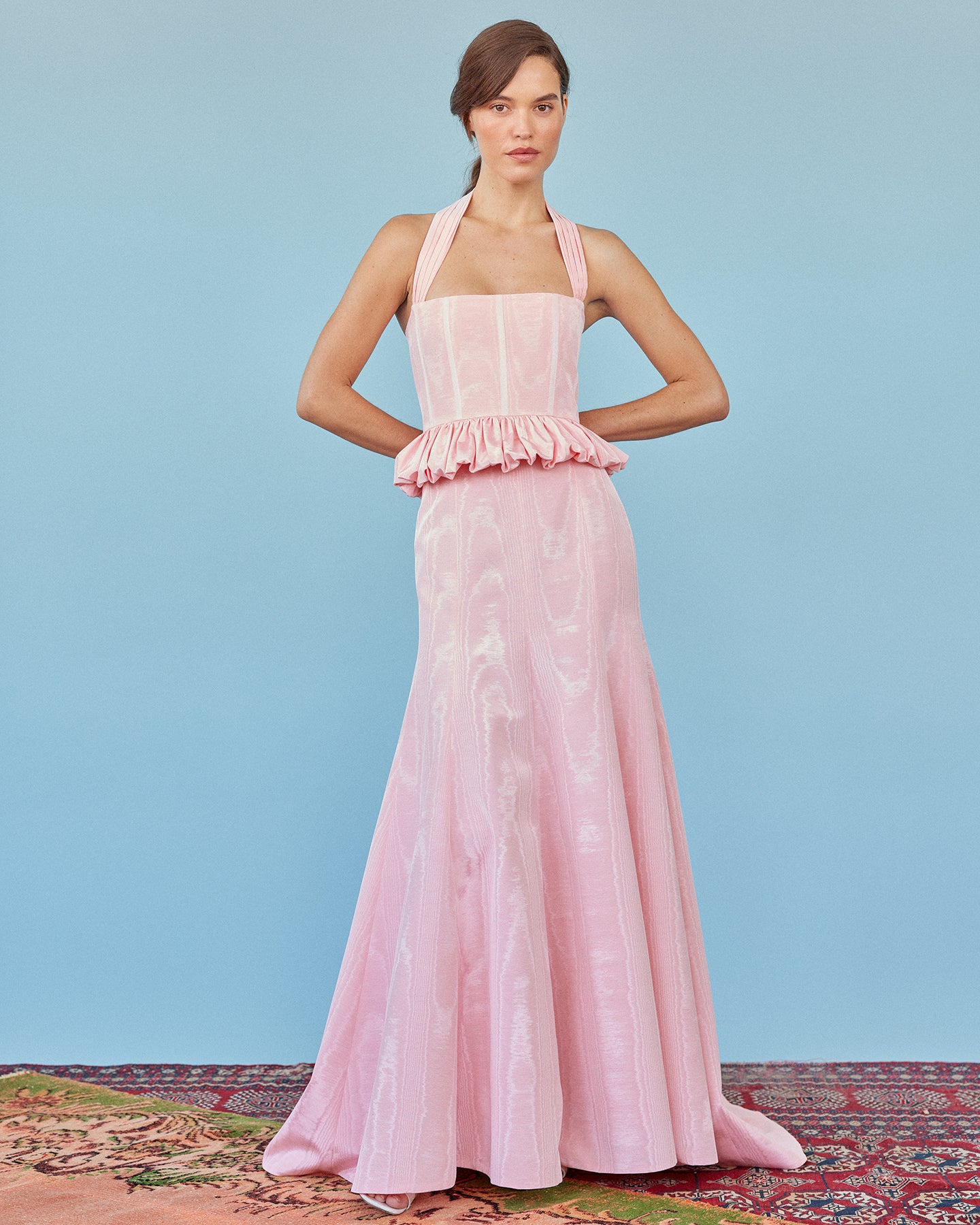 Moire Taffeta Prom Dresses