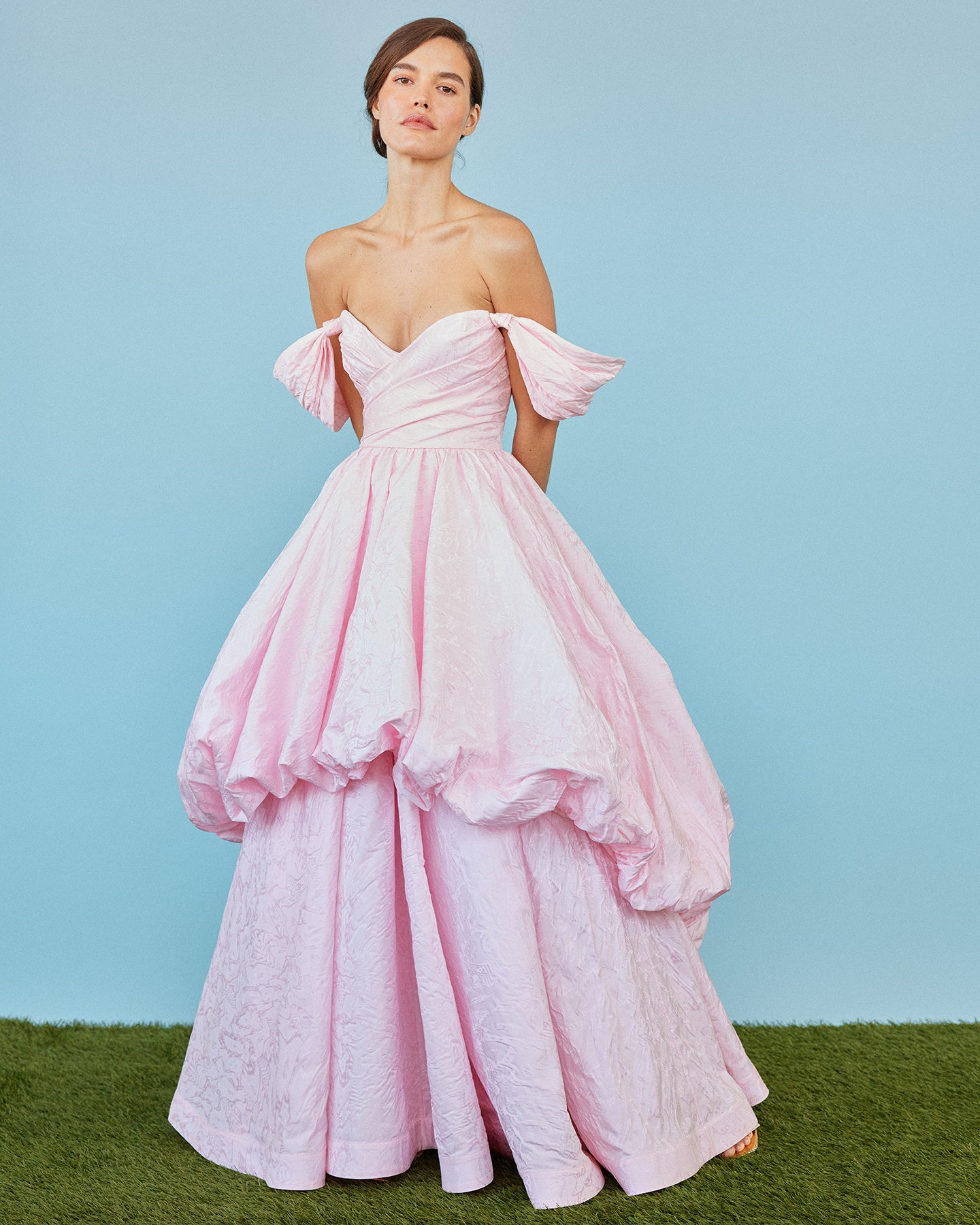 Pink shop taffeta gown