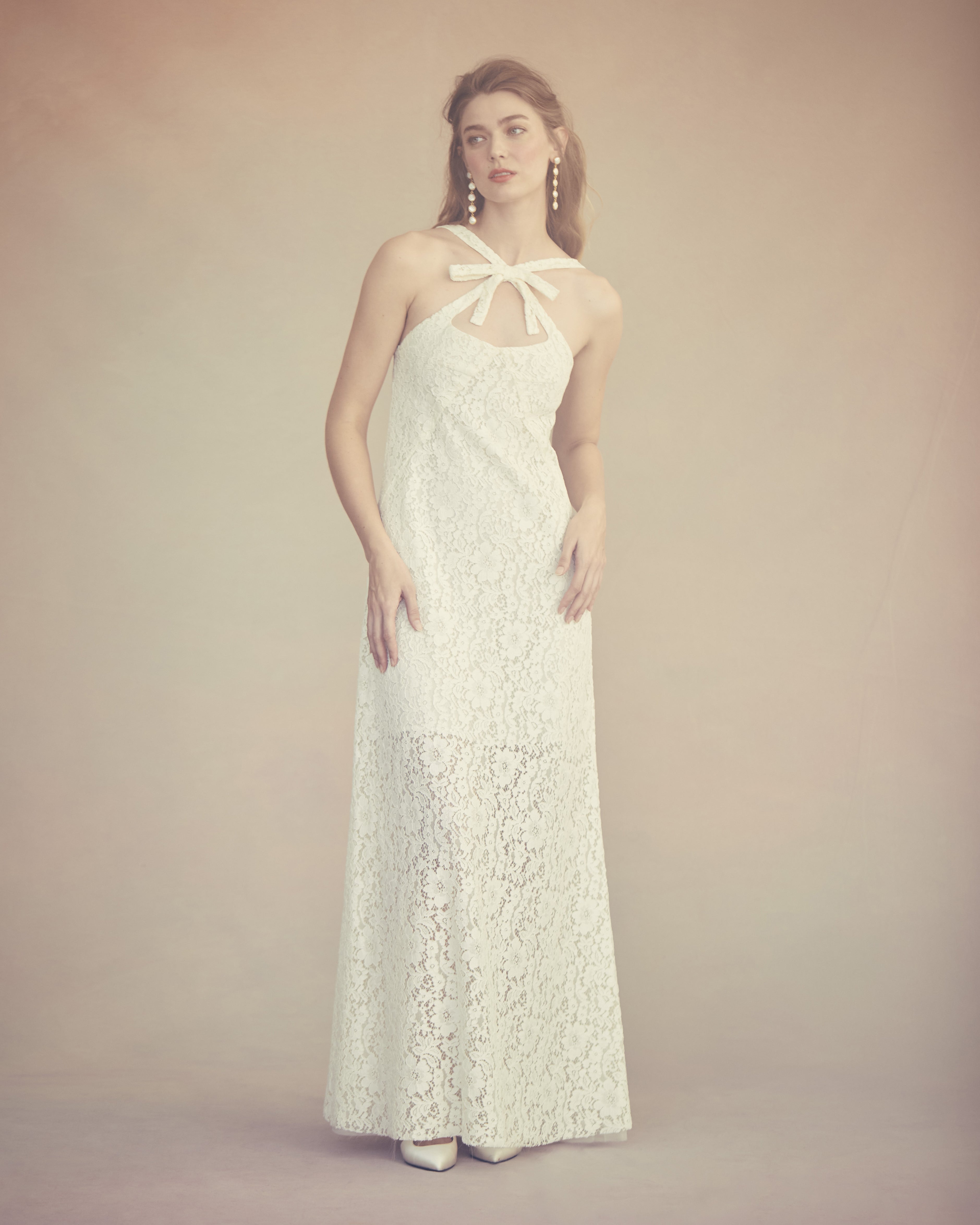 Daphne Dress in Ivory Lace