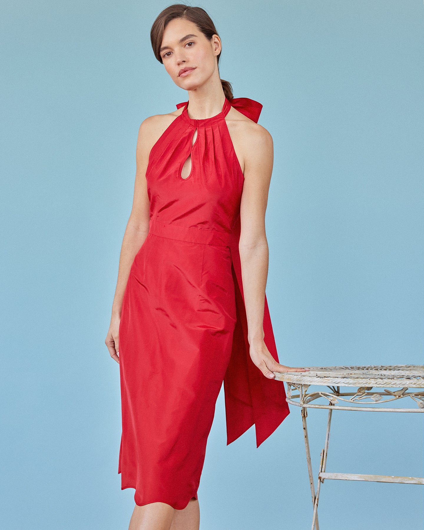 strapless open back dress Lucy Red Long Sleeve Mini Dress - US 8 main image 1