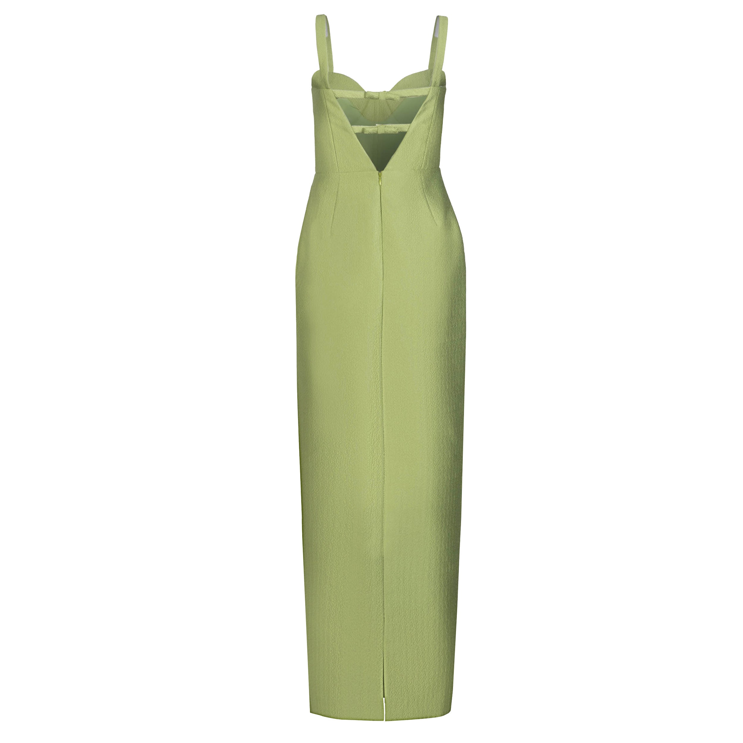 Allie Dress in Leaf Brocade