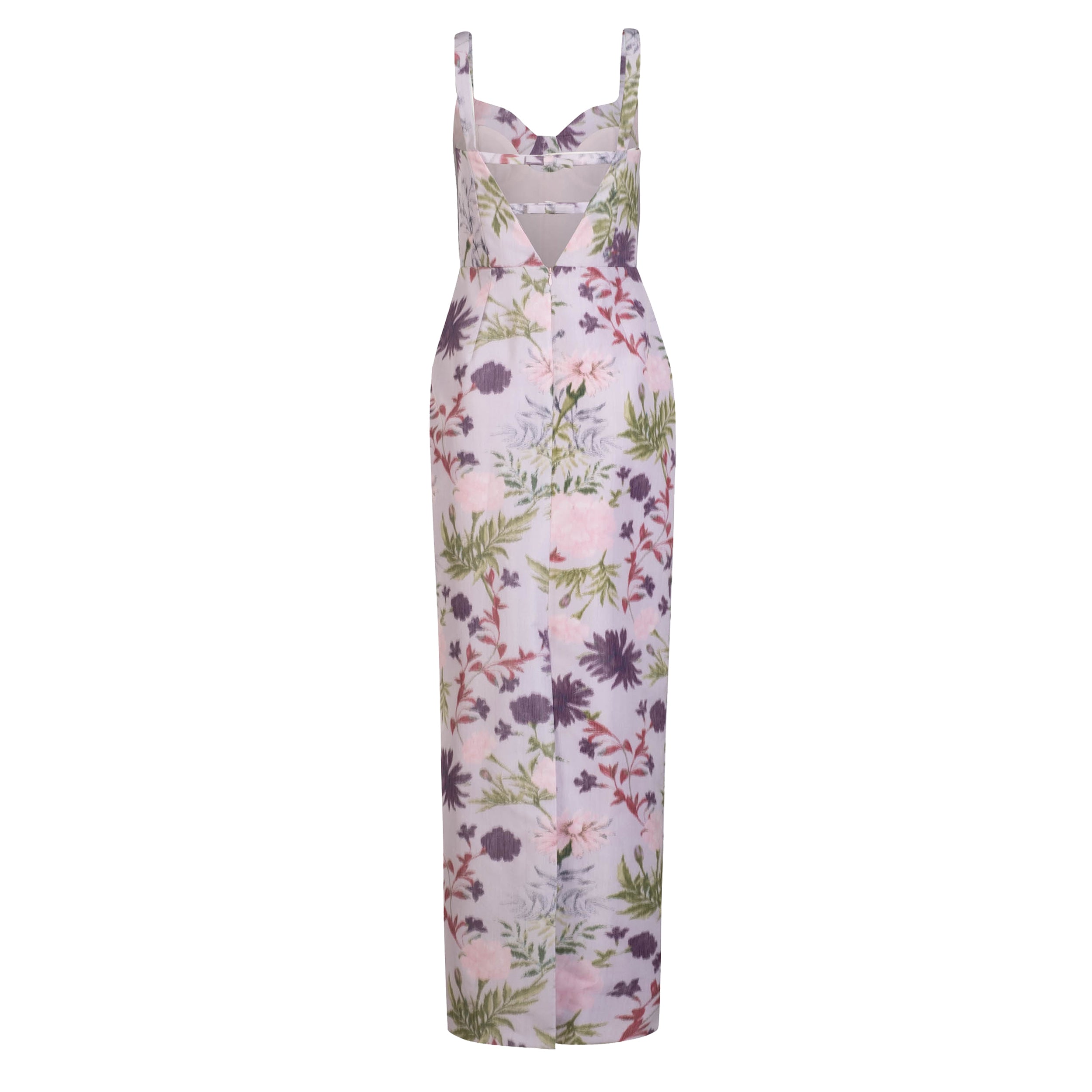 Allie Dress in Orchid Posy Taffeta