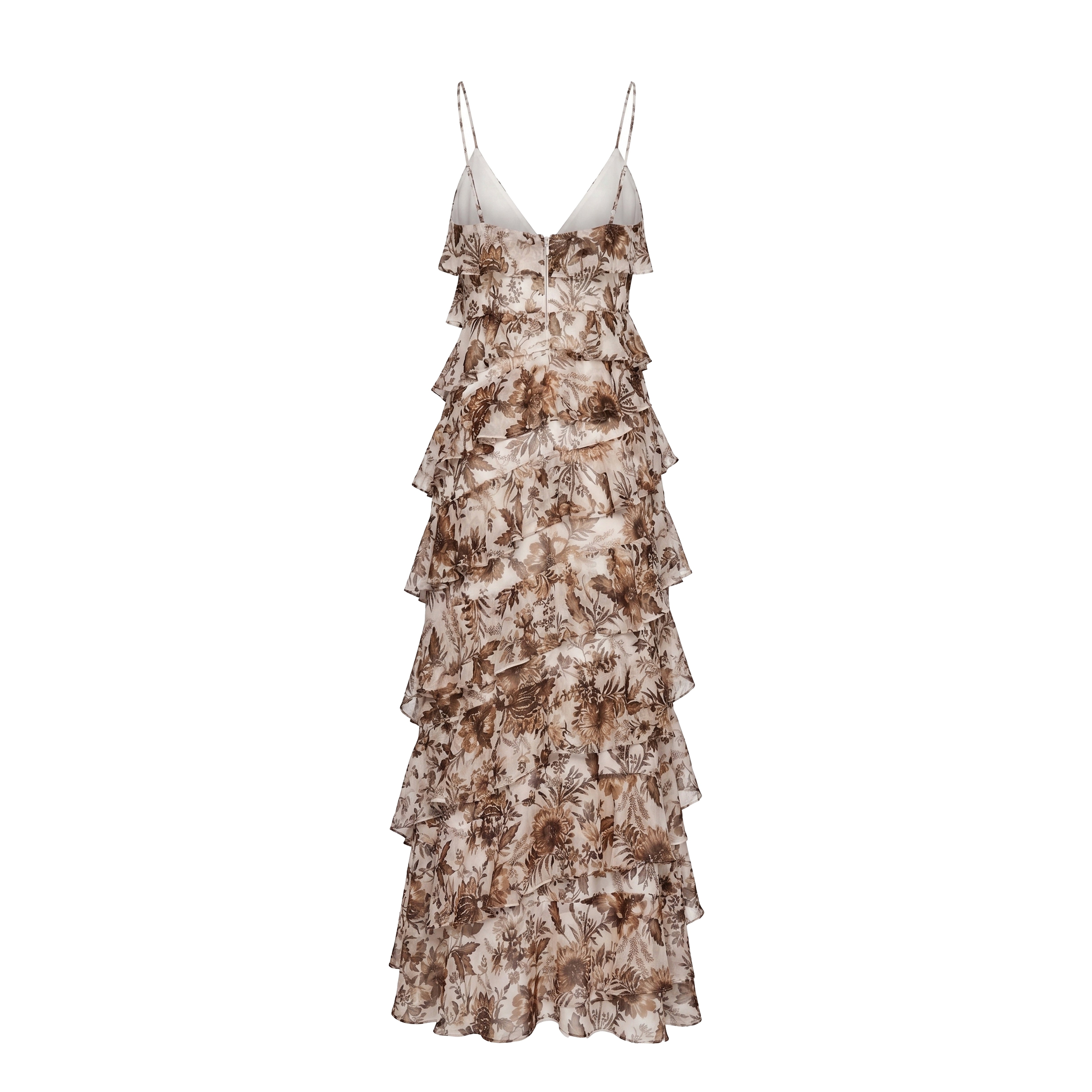 Araminta Dress in Hickory Jacobean Floral