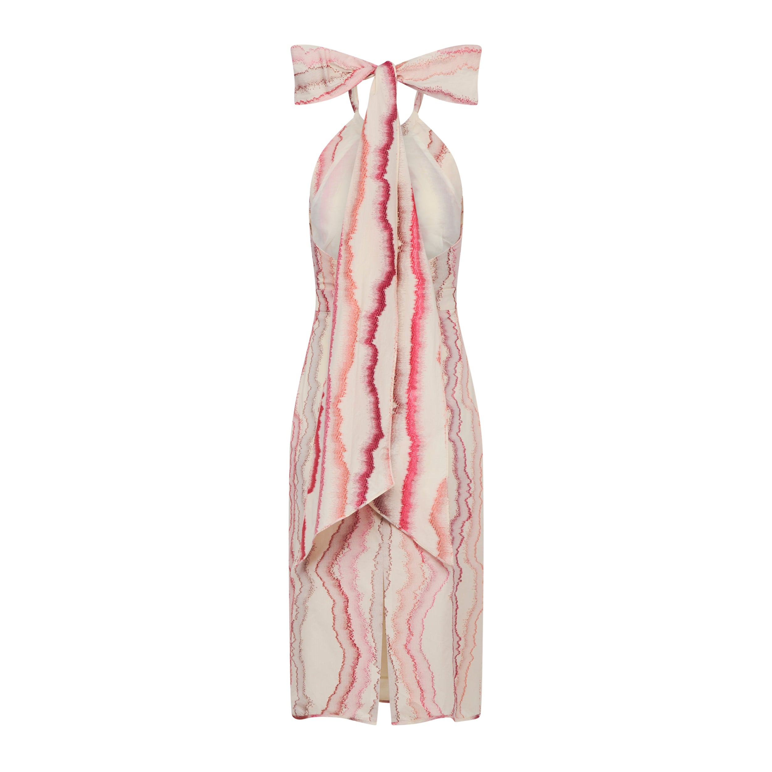 Isla Dress in Multi Fil Coupe Stripe