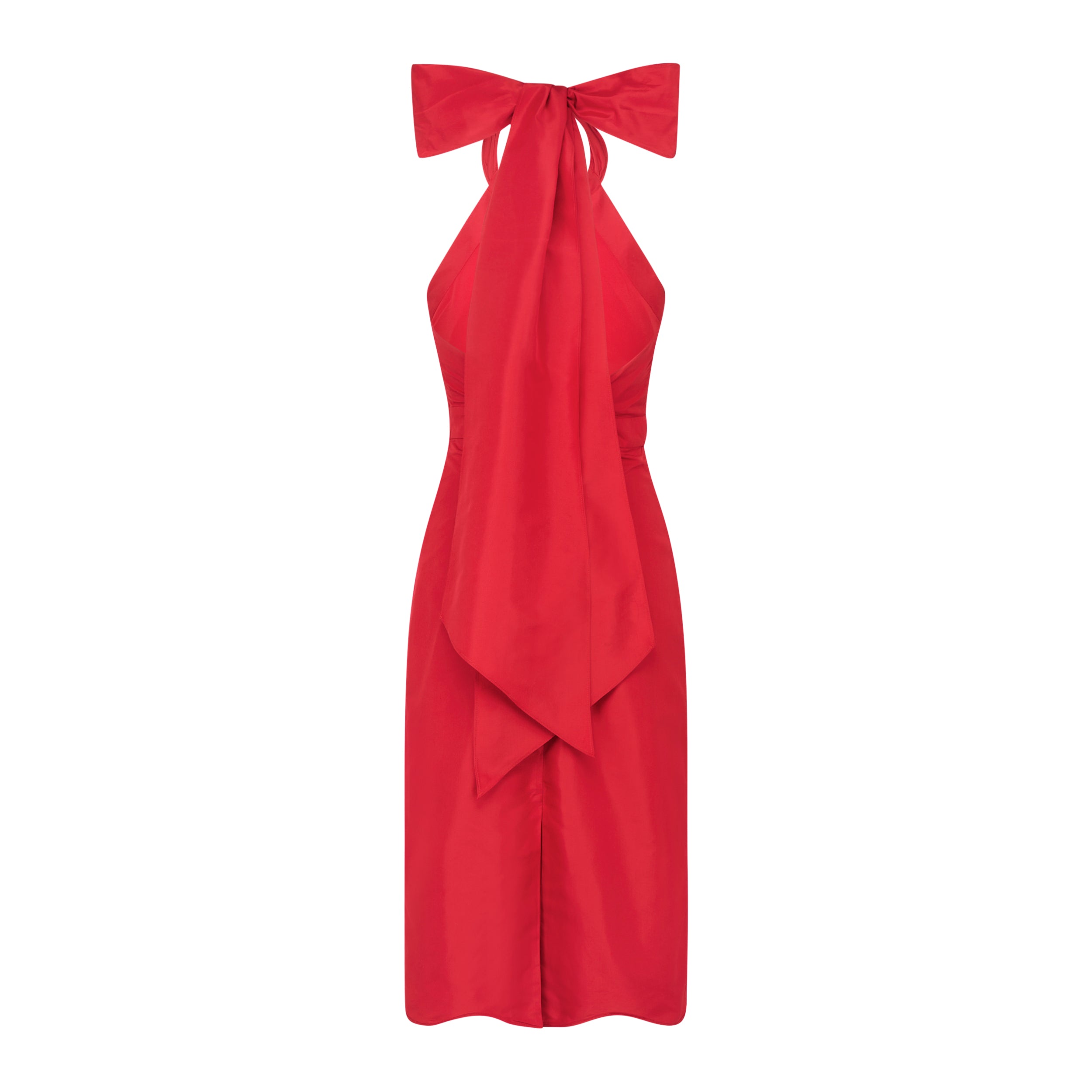 Isla Dress in Poppy Taffeta