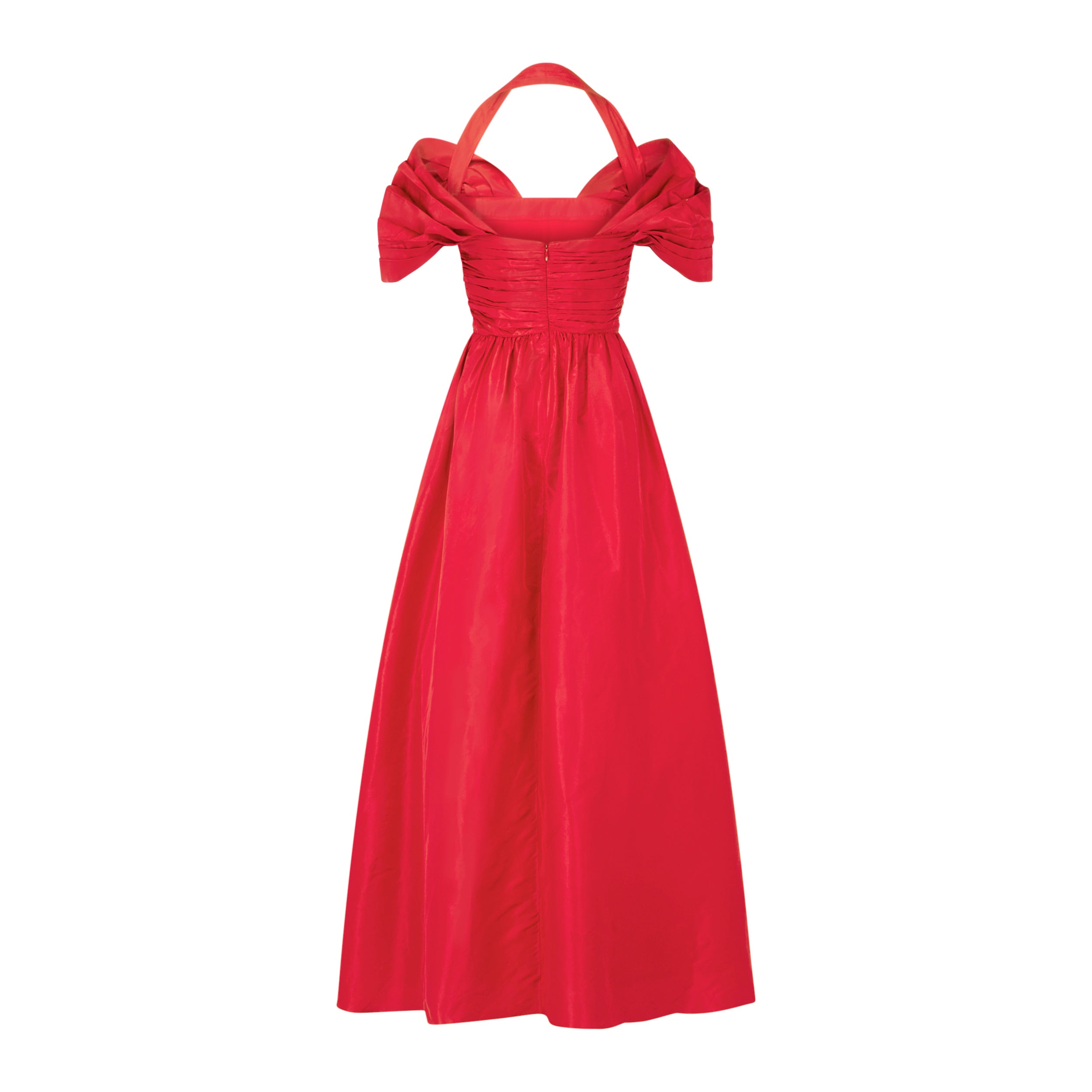 Zora Dress in Poppy Taffeta