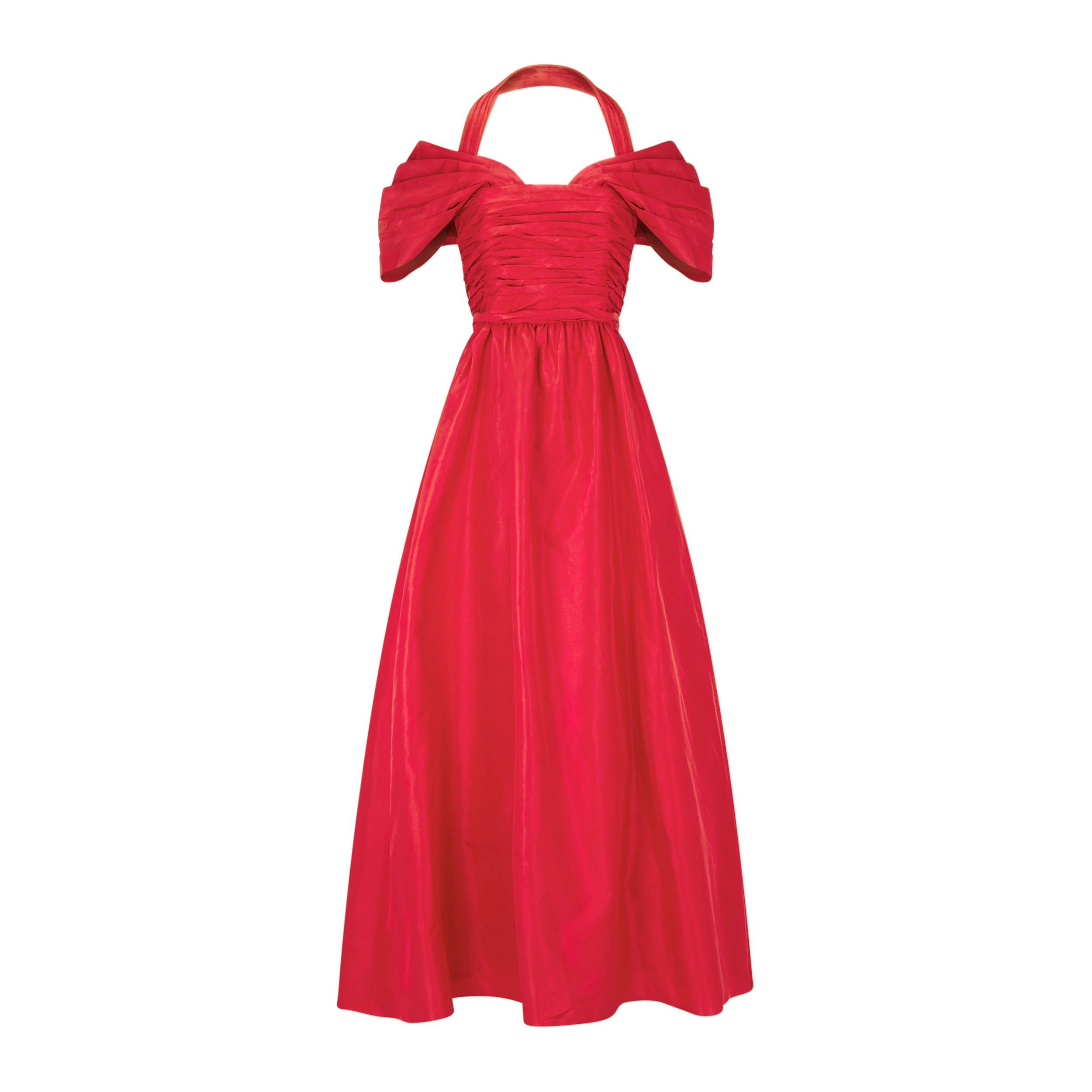 Zora Dress in Poppy Taffeta