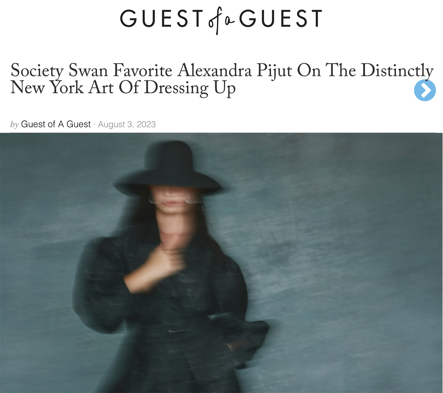 Society Swan Favorite Alexandra Pijut On The Distinctly New York Art Of Dressing Up