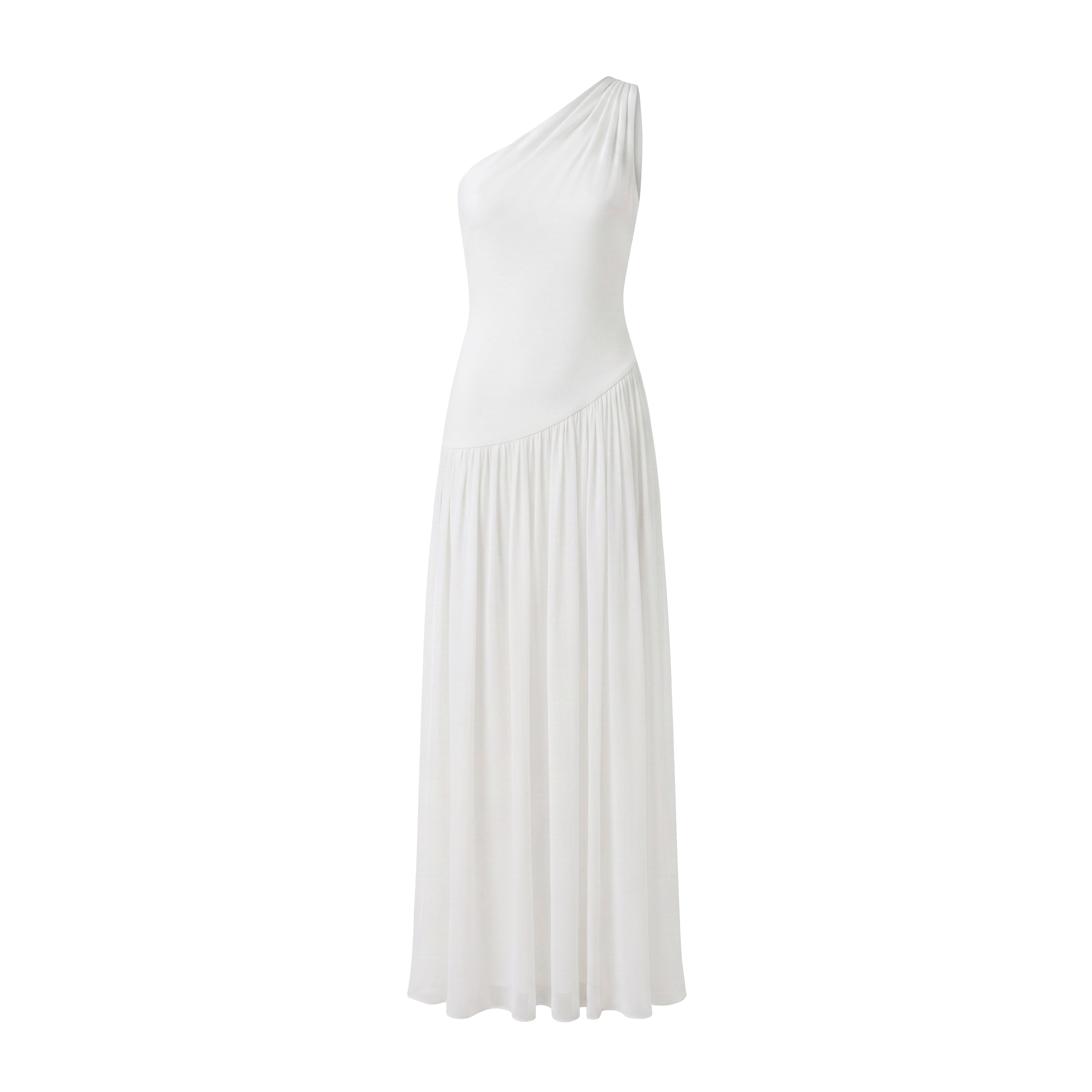 Remy Dress in Ivory Double Georgette